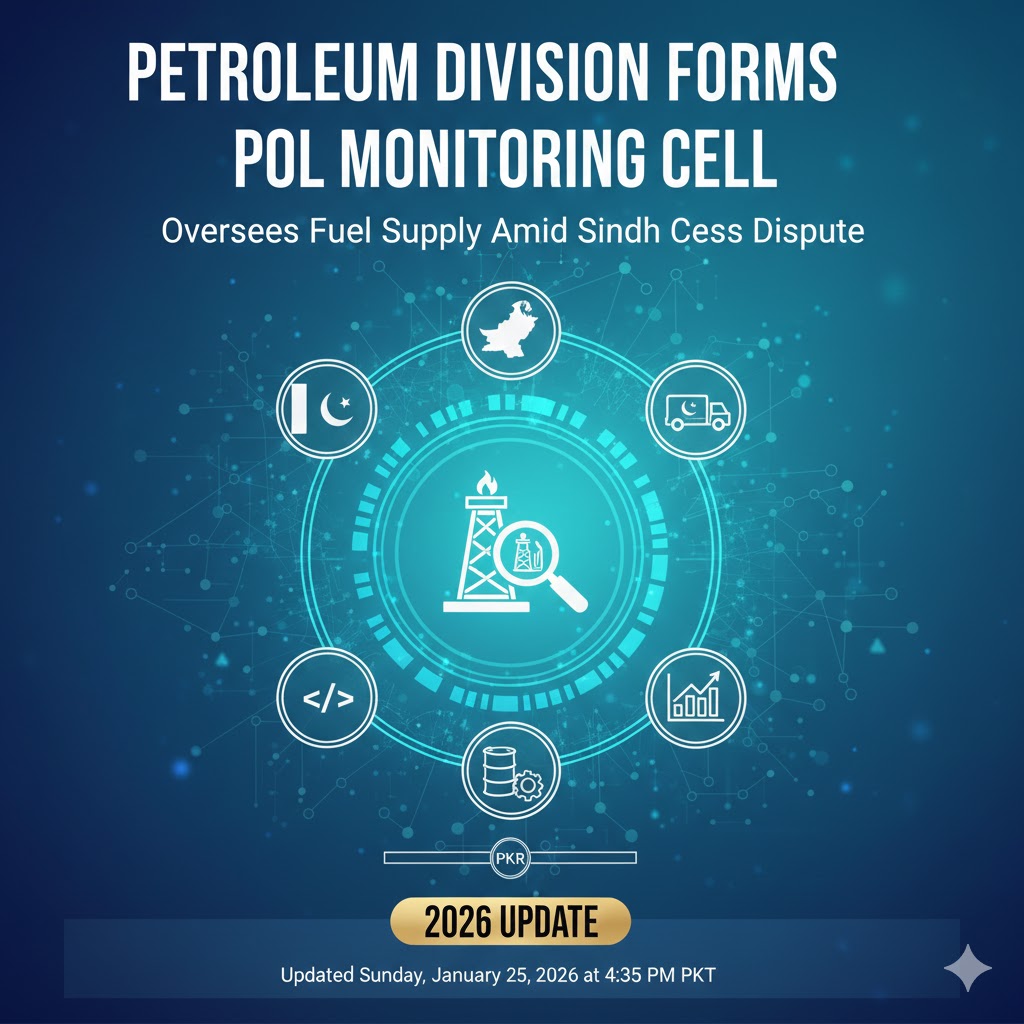 Petroleum Division forms POL monitoring cell to oversee fuel supply amid Sindh cess dispute